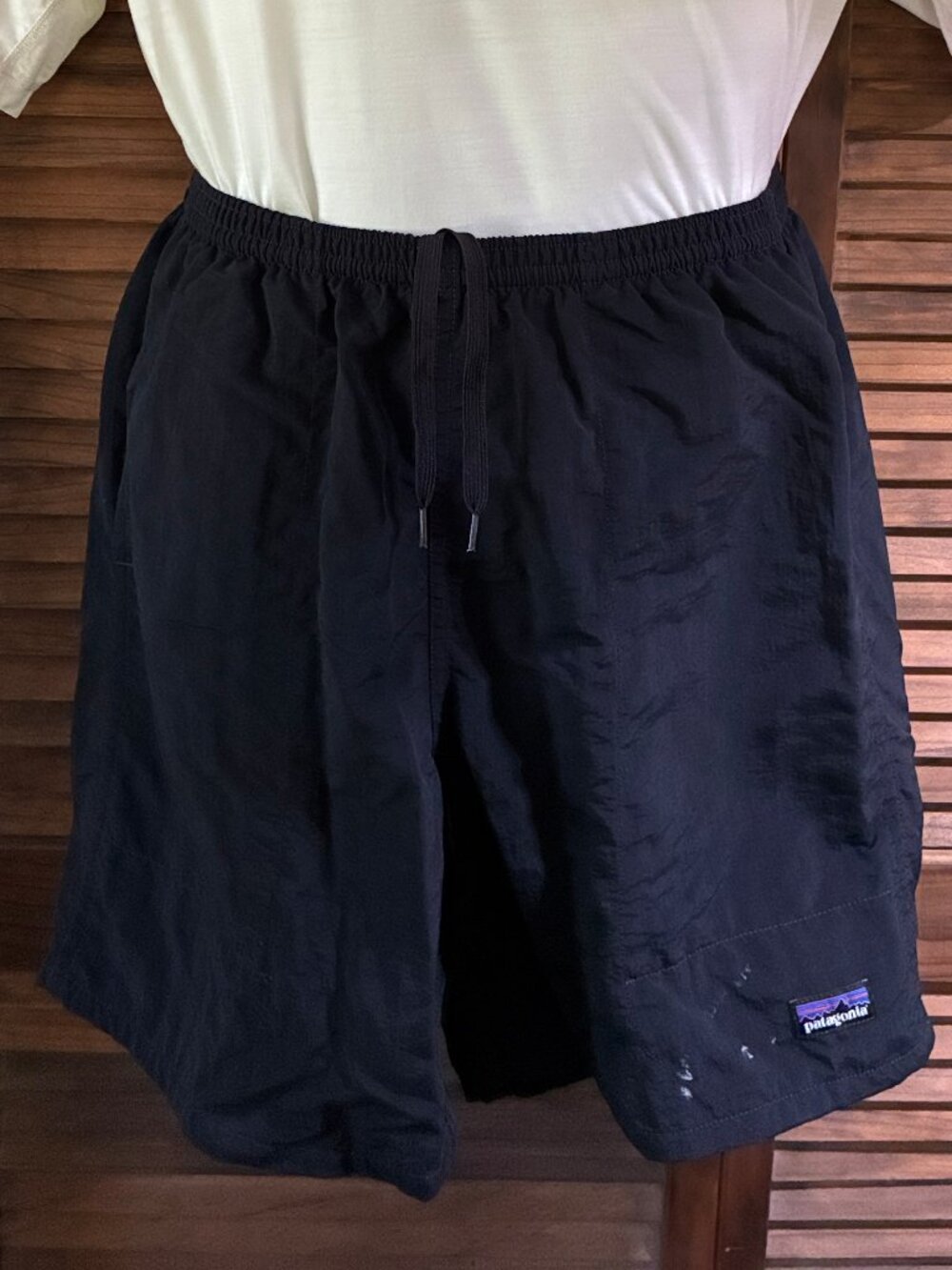Patagonia Baggies Men's Pull-On Black Shorts (S) -- FLAWED